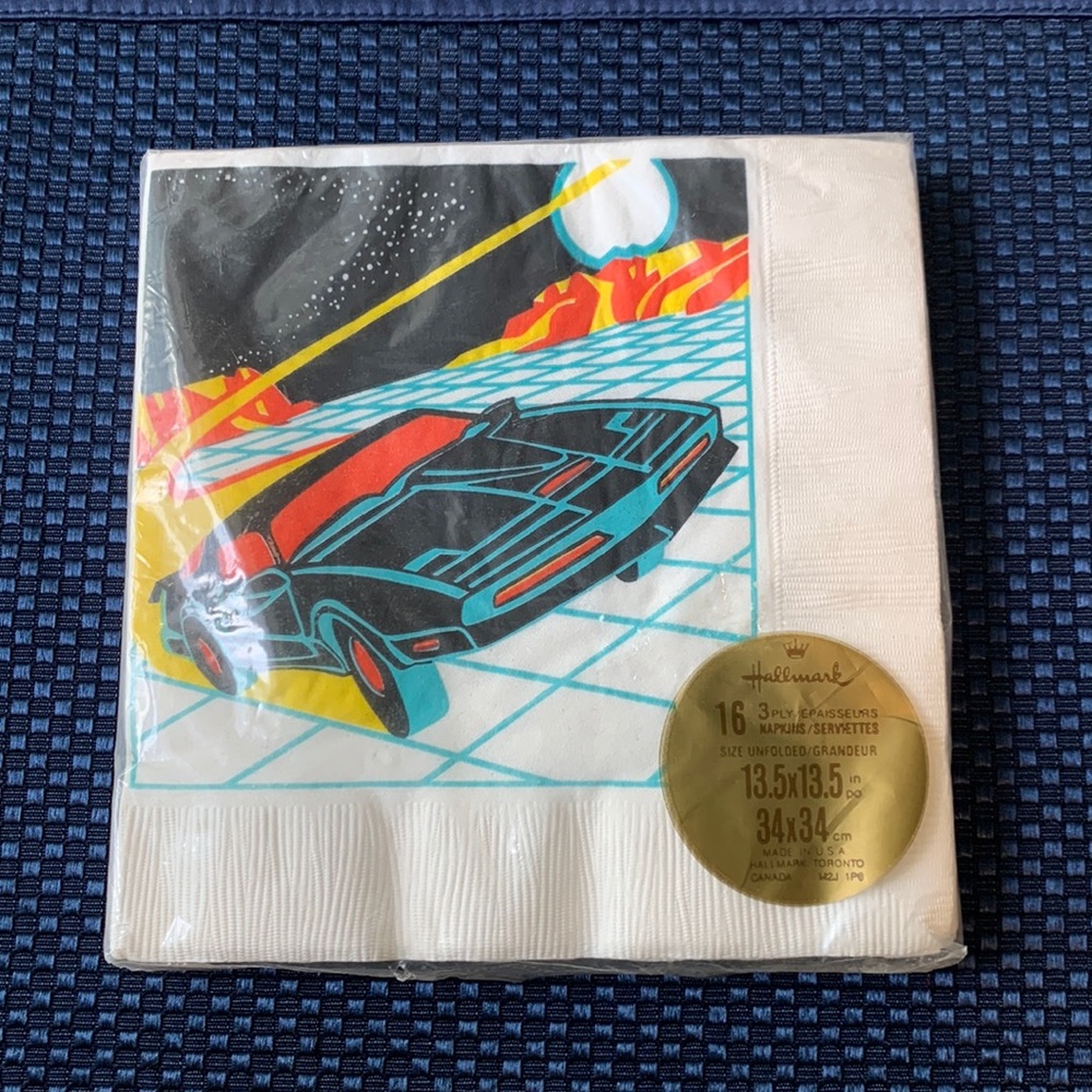 Vintage Knight Rider napkins 1983- unopened